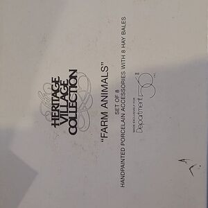 Department 56 Farm Animals set of 8